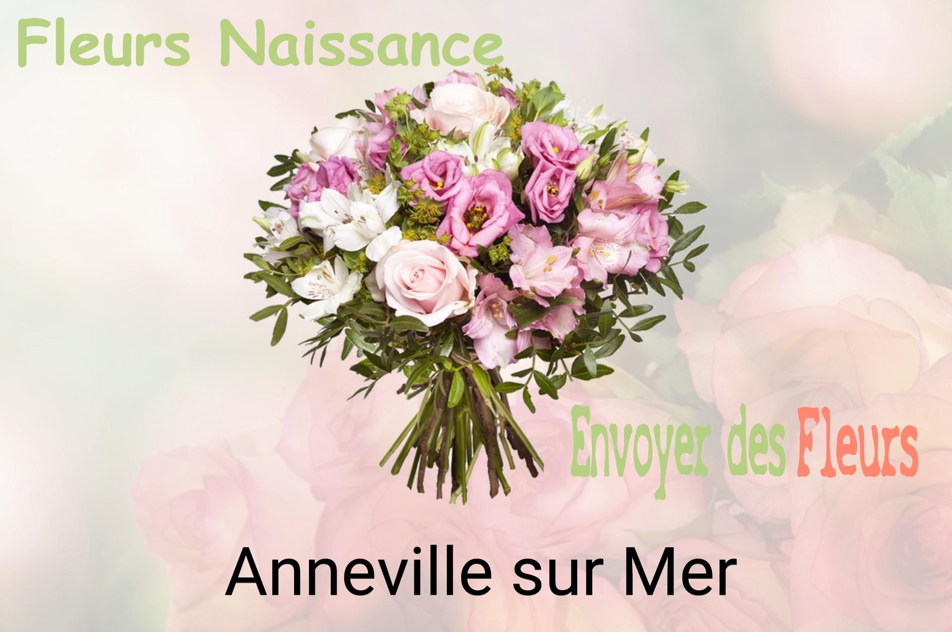 Bouquet de fleurs de naissance livré à Anneville-sur-Mer